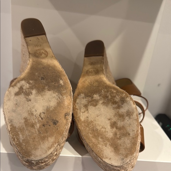 Michael Kors Tan Wedge Sandals - Picture 3 of 5